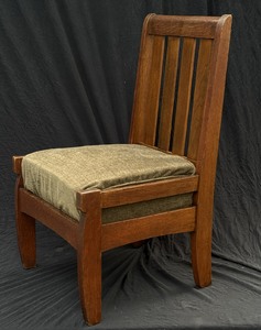 Limbert unique side chair. Branded signature. Fine original finish. 